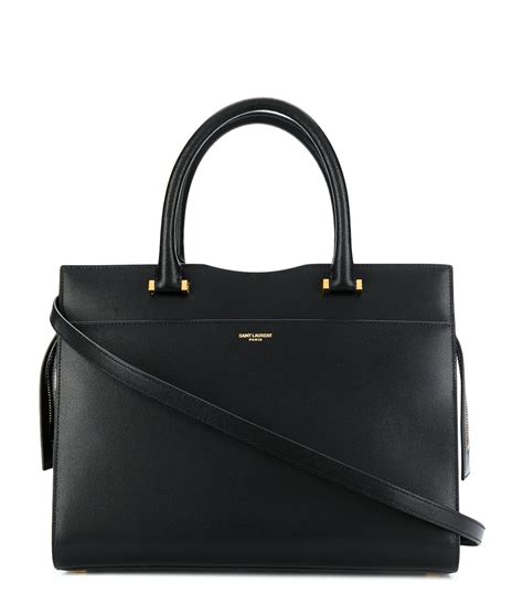 Yves Saint Laurent Bolso satchel en piel .